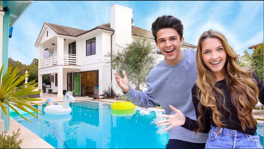 An image of Brent Rivera's House And his Girlfriend
